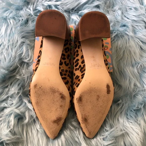 Zara Leopard Print Heels - Picture 3 of 4